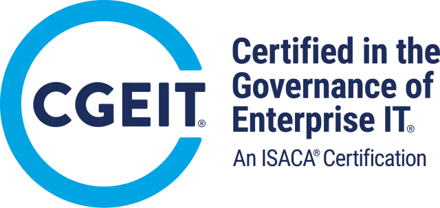 Logo curso CGEIT Certified in the Governance of Enterprise IT Vertical Global Lynx Logo curso CGEIT Certified in the Governance of Enterprise IT Vertical Global Lynx