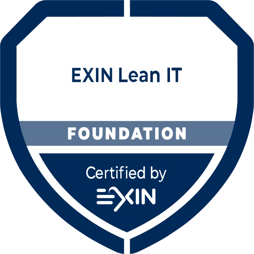 Logo curso EXIN Lean IT Foundation Global Lynx	Logo curso EXIN Lean IT Foundation Global Lynx