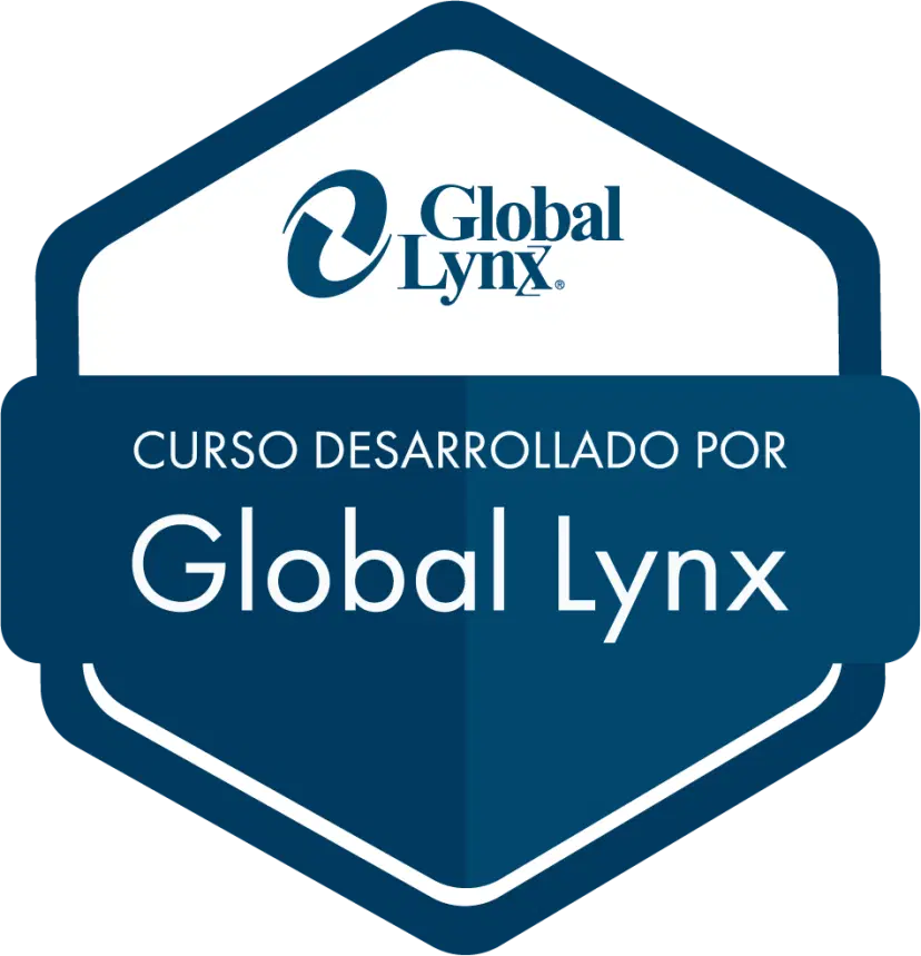 Sello de cursos desarrollados por Global Lynx